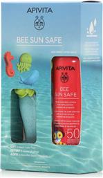 Apivita Αδιάβροχο Παιδικό Αντηλιακό Spray Bee Sun Safe SPF50 200ml με 3 Παιχνίδια Άμμου Παραλίας