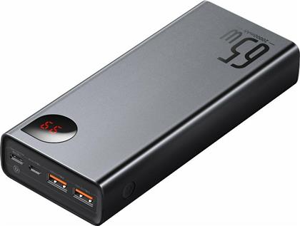 Baseus Adaman Power Bank 20000mAh 65W με 2 Θύρες USB-A και Θύρα USB-C Quick Charge 3.0 Μαύρο