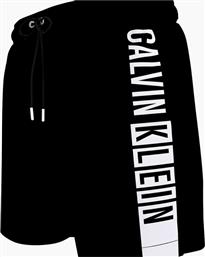 Calvin Klein Ανδρικό Μαγιό Βερμούδα Μαύρη με Σχέδια
