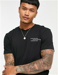 Calvin Klein Ανδρικό T-shirt Μαύρο με Στάμπα από το Asos