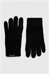 Calvin Klein Μαύρα Ανδρικά Πλεκτά Γάντια από το Epapoutsia