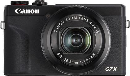 Canon PowerShot G7 X Mark III Compact Φωτογραφική Μηχανή 20.1MP Οπτικού Ζουμ 4.2x με Οθόνη 3'' και Ανάλυση Video 4K UHD Μαύρη