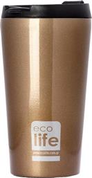 Ecolife Coffee Cup Ποτήρι Θερμός σε Καφέ χρώμα 0.37lt