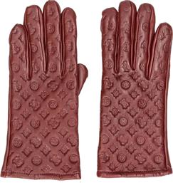 Guess Μπορντό Γυναικεία Δερμάτινα Γάντια από το Z-mall
