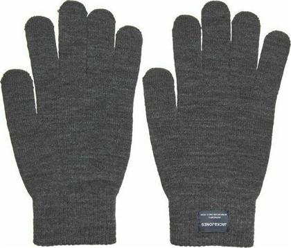 Jack & Jones Grey Melange Ανδρικά Πλεκτά Γάντια Αφής από το SportsFactory