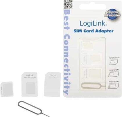 LogiLink Dual SIM Adapter σε Λευκό χρώμα