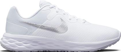 Nike Revolution 6 Next Nature Γυναικεία Αθλητικά Παπούτσια Running White / Metallic Silver / Pure Platinum