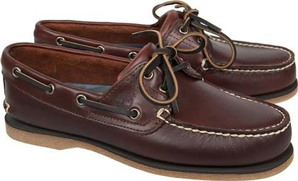 Timberland Classic Δερμάτινα Ανδρικά Boat Shoes σε Καφέ Χρώμα
