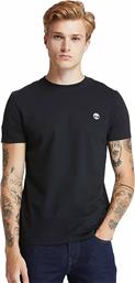 Timberland Dun River Ανδρικό T-shirt Κοντομάνικο Μαύρο
