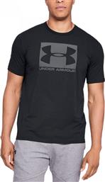 Under Armour Boxed Sportstyle Ανδρικό Αθλητικό T-shirt Κοντομάνικο Μαύρο