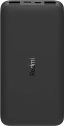 Xiaomi Redmi Power Bank 10000mAh 5W με 2 Θύρες USB-A Μαύρο