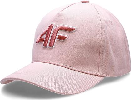 4F Παιδικό Καπέλο Jockey Υφασμάτινο Ροζ από το Epapoutsia