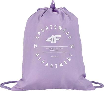 4F Τσάντα Πλάτης Γυμναστηρίου Μωβ από το MybrandShoes