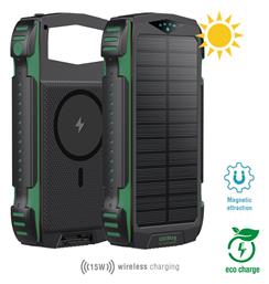 4Smarts Rugged TitanPack UltiMag Ηλιακό Power Bank 20000mAh με 2 Θύρες USB-A και Θύρα USB-C Μαύρο