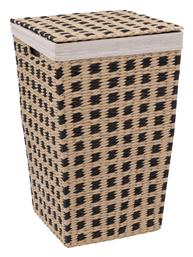 5Five Καλάθι Απλύτων Bamboo με Καπάκι 33.5x32.5x53cm Καφέ από το EasyU