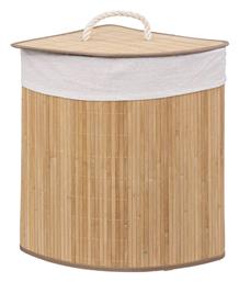 5Five Καλάθι Απλύτων Bamboo με Καπάκι 35x35x50cm Καφέ από το Spitishop