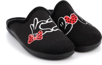 Adam's Shoes Χειμερινές Γυναικείες Παντόφλες σε Μαύρο Χρώμα από το SerafinoShoes