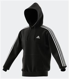 Adidas Ανδρικό Φούτερ με Κουκούλα και Τσέπες Μαύρο