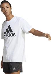 Adidas Ανδρικό T-shirt Λευκό με Λογότυπο από το Modivo
