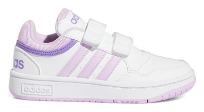 Adidas Αθλητικά Παιδικά Παπούτσια Μπάσκετ Hoops 3.0 CF με Σκρατς Cloud White / Bliss Lilac / Violet Fusion από το Spartoo