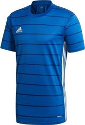 Adidas Campeon 21 Ανδρικό T-shirt Μπλε με Ρίγες