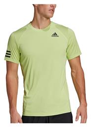 Adidas Club 3 Stripes Ανδρικό T-shirt Pulse Lime με Λογότυπο