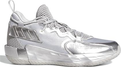 Adidas Dame 7 EXTPLY Χαμηλά Μπασκετικά Παπούτσια Grey Two / Silver Metallic / Cloud White
