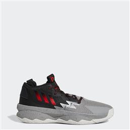 Adidas Dame 8 Ψηλά Μπασκετικά Παπούτσια Grey Three / Red / Core Black από το Cosmos Sport