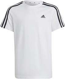 Adidas Essentials 3-Stripes Παιδικό T-shirt Λευκό από το Cosmos Sport