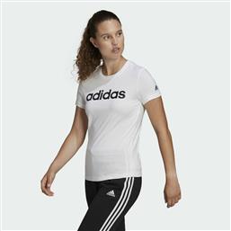 Adidas Essentials Αθλητικό Γυναικείο T-shirt Λευκό με Στάμπα