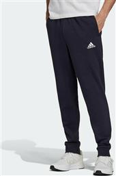 Adidas Essentials Fleece Παντελόνι Φόρμας με Λάστιχο Fleece Navy Μπλε