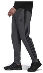 Adidas Essentials Παντελόνι Φόρμας με Λάστιχο Fleece Charcoal Melange από το Cosmos Sport