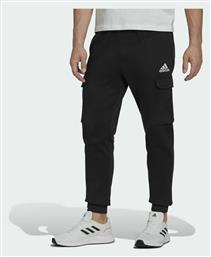 Adidas Essentials Παντελόνι Φόρμας με Λάστιχο Fleece Μαύρο από το Modivo