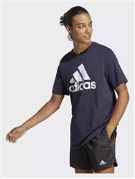 Adidas Essentials Single Ανδρικό T-shirt Μπλε με Στάμπα από το Modivo