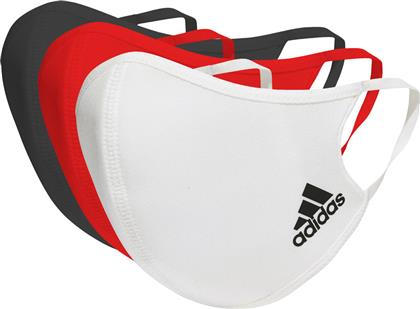 Adidas Μάσκα Προστασίας Υφασμάτινη M/L Black / White / Power Red HB7852 3τμχ από το Plus4u