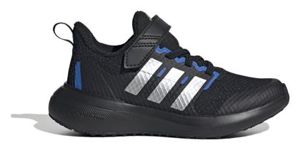 Adidas FortaRun 2.0 EL K Αδιάβροχα Αθλητικά Παιδικά Παπούτσια Running με Κορδόνια Μαύρα