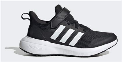 Adidas FortaRun 2.0 EL K Αθλητικά Παιδικά Παπούτσια Running με Σκρατς Μαύρα