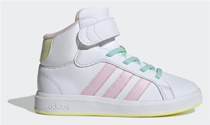 adidas Grand Court Παιδικά Sneakers High Λευκά