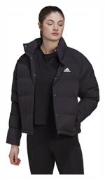 Adidas Helionic Κοντό Γυναικείο Puffer Μπουφάν για Χειμώνα Μαύρο από το Modivo