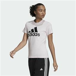 Adidas Loungewear Essentials Αθλητικό Γυναικείο T-shirt Almost Pink με Στάμπα από το Cosmos Sport