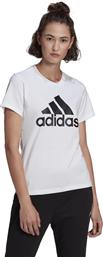 Adidas Loungewear Essentials Logo Γυναικείο T-shirt Λευκό με Στάμπα από το Cosmos Sport