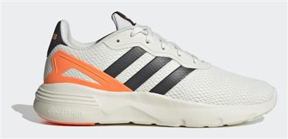 Adidas Nebzed Cloudfoam Ανδρικά Sneakers Core White / Carbon / Screaming Orange από το Altershops