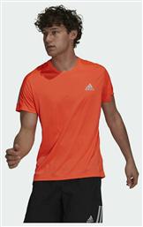 Adidas Own The Run Αθλητικό Ανδρικό T-shirt App Solar Red Μονόχρωμο