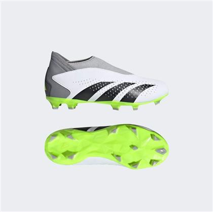 Adidas Παιδικά Ποδοσφαιρικά Παπούτσια Accuracy.3 με Τάπες και Καλτσάκι Χωρίς Κορδόνια Λευκά