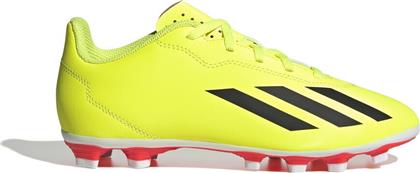 Adidas Παιδικά Ποδοσφαιρικά Παπούτσια X Crazyfast Club με Τάπες Κίτρινα