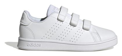 Adidas Παιδικά Sneakers Advantage με Σκρατς Λευκά