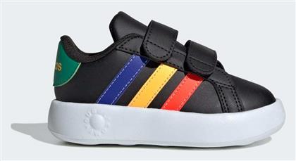 Adidas Παιδικά Sneakers Grand Court 2.0 με Σκρατς Μαύρα