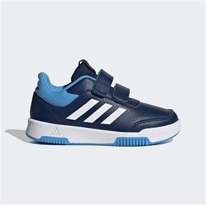 Adidas Παιδικά Sneakers Tensaur Hook Loop με Σκρατς Dark Blue / Cloud White / Blue Burst