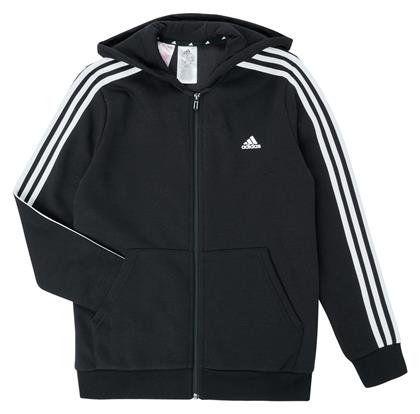 adidas Παιδική Ζακέτα Φούτερ Essentials 3-Stripes Μαύρη