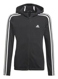 adidas Παιδική Ζακέτα Φούτερ Essentials 3-Stripes Μαύρη